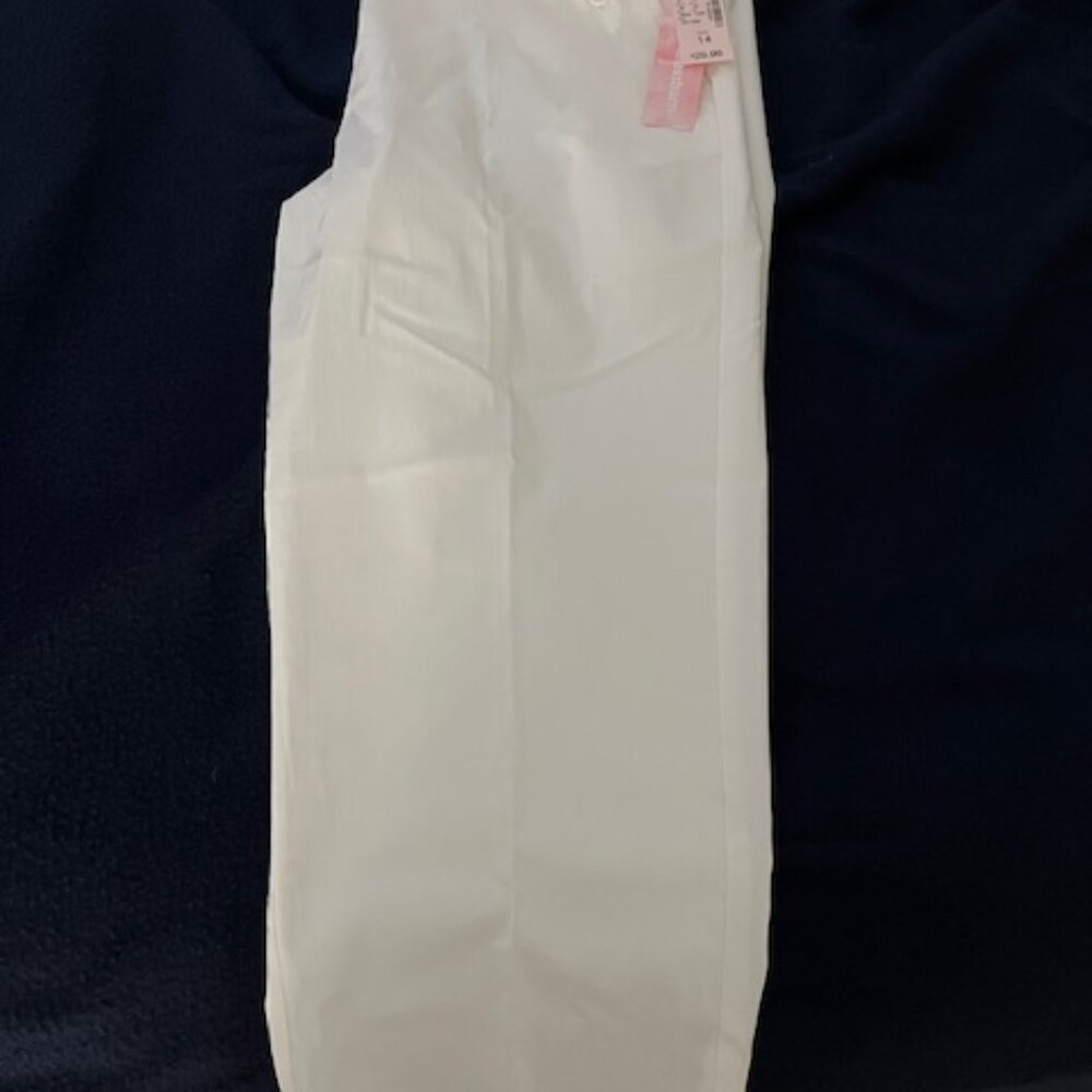 Capri Pants White Women's 14 Plus Sized  with zipper, buttons and pockets-SALE!
